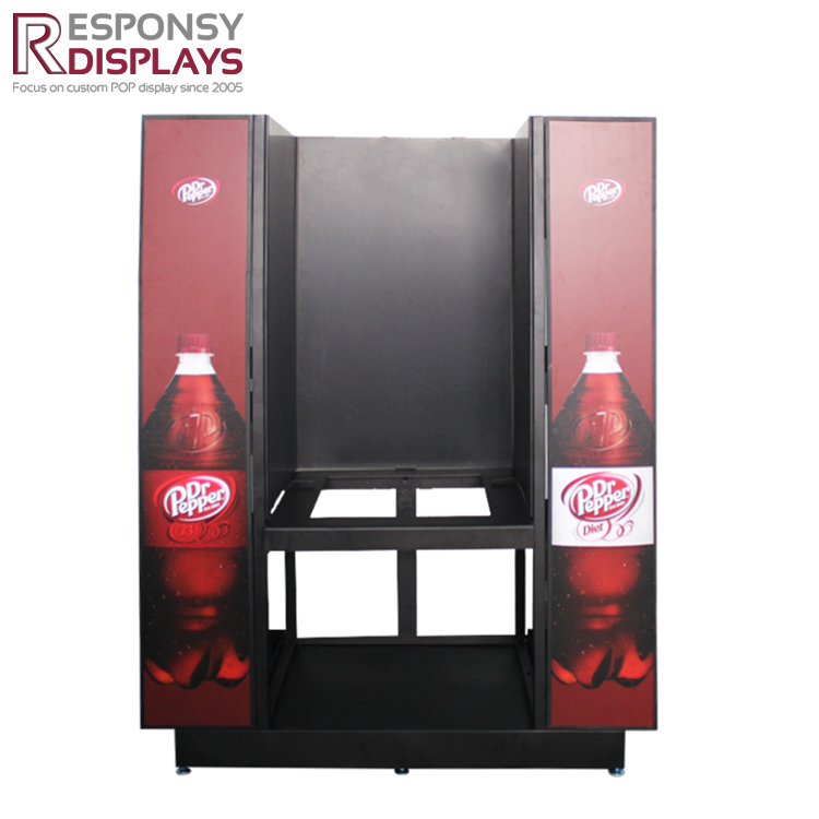 Floor Metal Energy Drink Beverages Display Stand