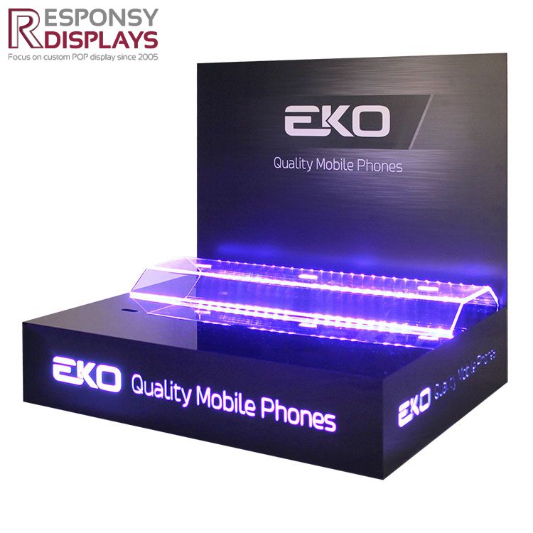 Counter Black Quality Mobile Phone LED Displays Holder