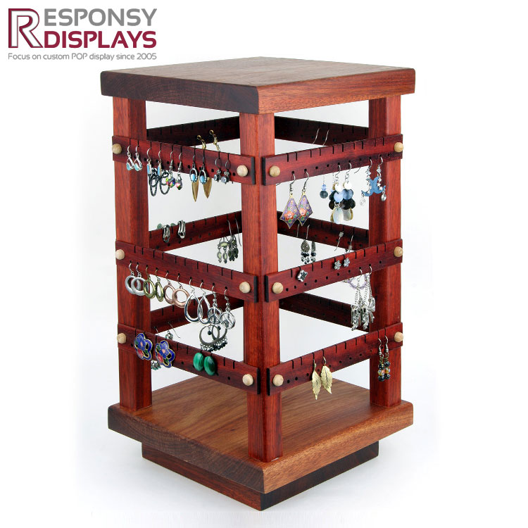 3 Tier Wooden Jewellery Display Stands