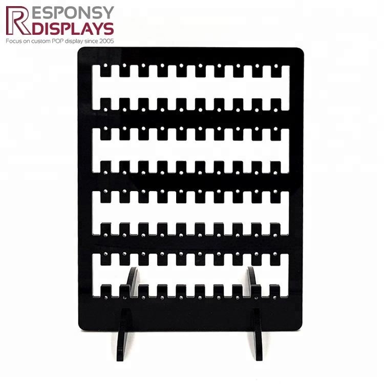 Wholesale Custom Made Desktop Black Acrylic Earring Display Stand