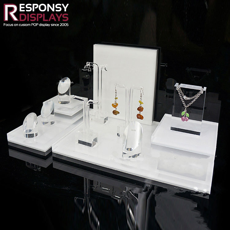 High Quality Portable Counter Acrylic Jewelry Display Stand