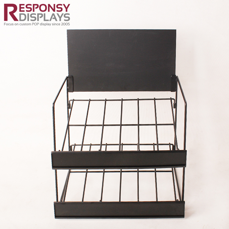 Custom Wholesales Counter Snack And Food Metal Wire Display Rack