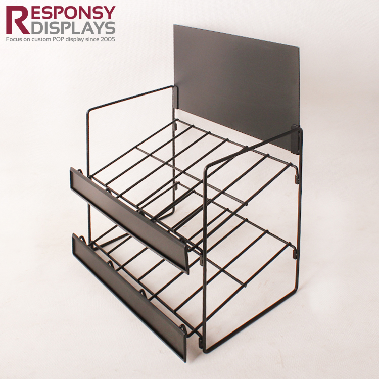 Custom Wholesales Counter Snack And Food Metal Wire Display Rack