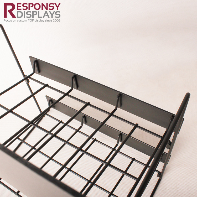 Custom Wholesales Counter Snack And Food Metal Wire Display Rack