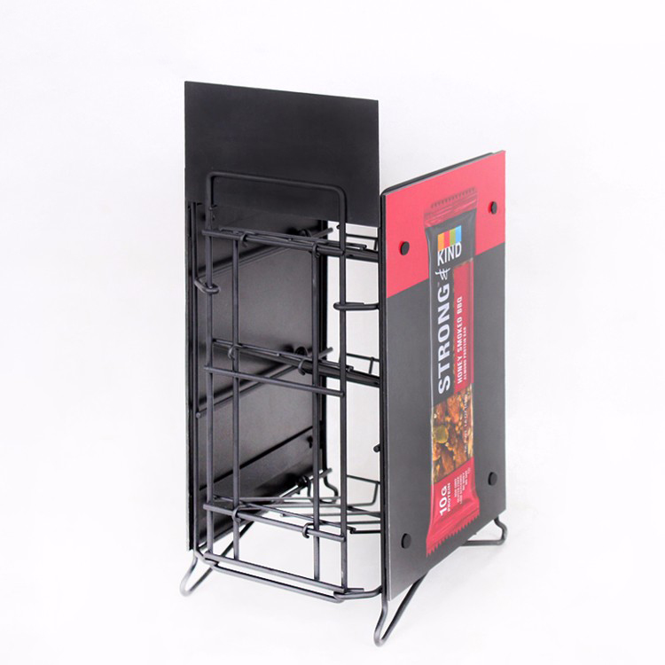 Customized Metal Food And Snack Rack Display Stand For Supermarket