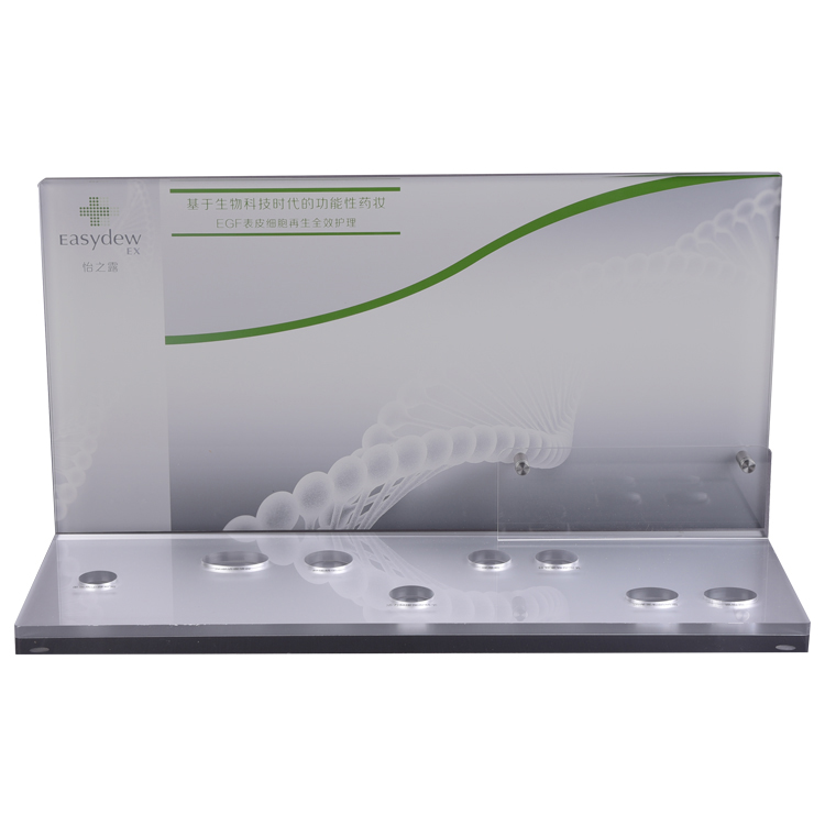 Acrylic Counter Skincare Products Display Stands