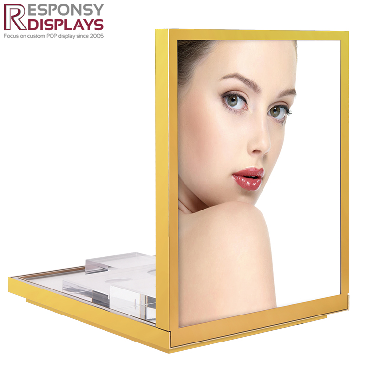 Countertop Acrylic Perfume Display Rack with LED Lights