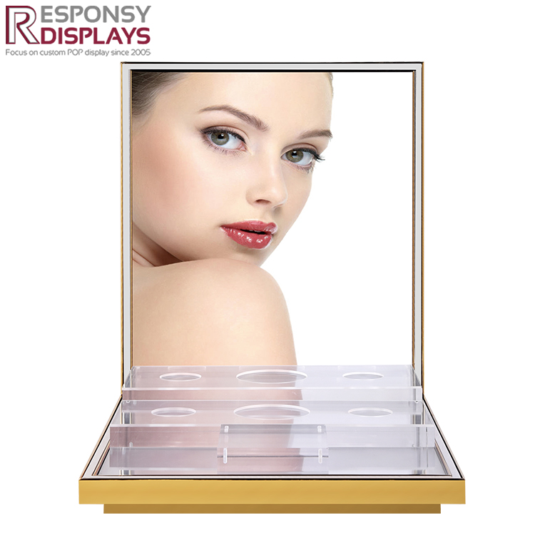 Countertop Acrylic Perfume Display Rack with LED Lights