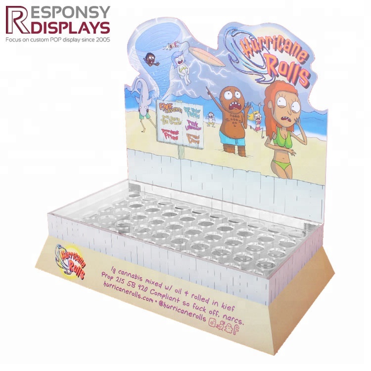 Acrylic Shopping Mall Cute Counter Display Rack