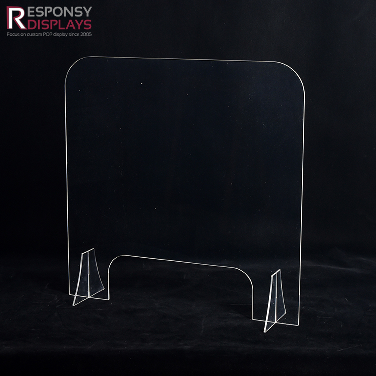 Customized Protective Acrylic Divider Infection Control Acrylic Counter Rack