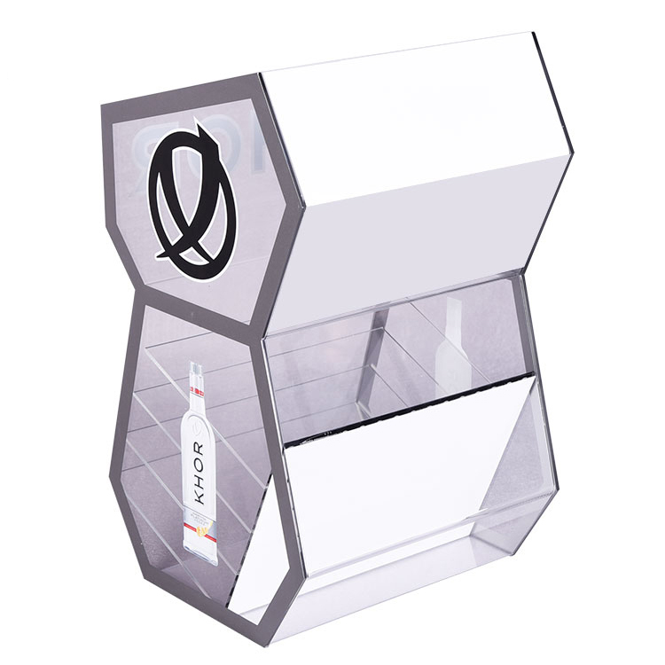 Counter Acrylic Beer Display Box With Silk-screen Logo