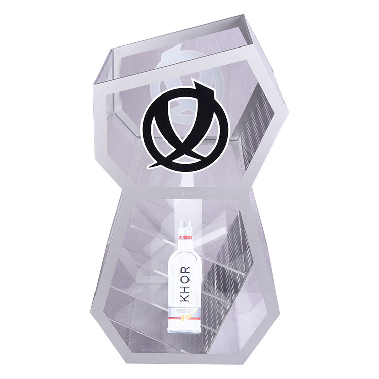 Counter Acrylic Beer Display Box With Silk-screen Logo